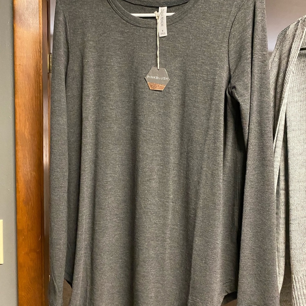 NWT pink blush maternity top